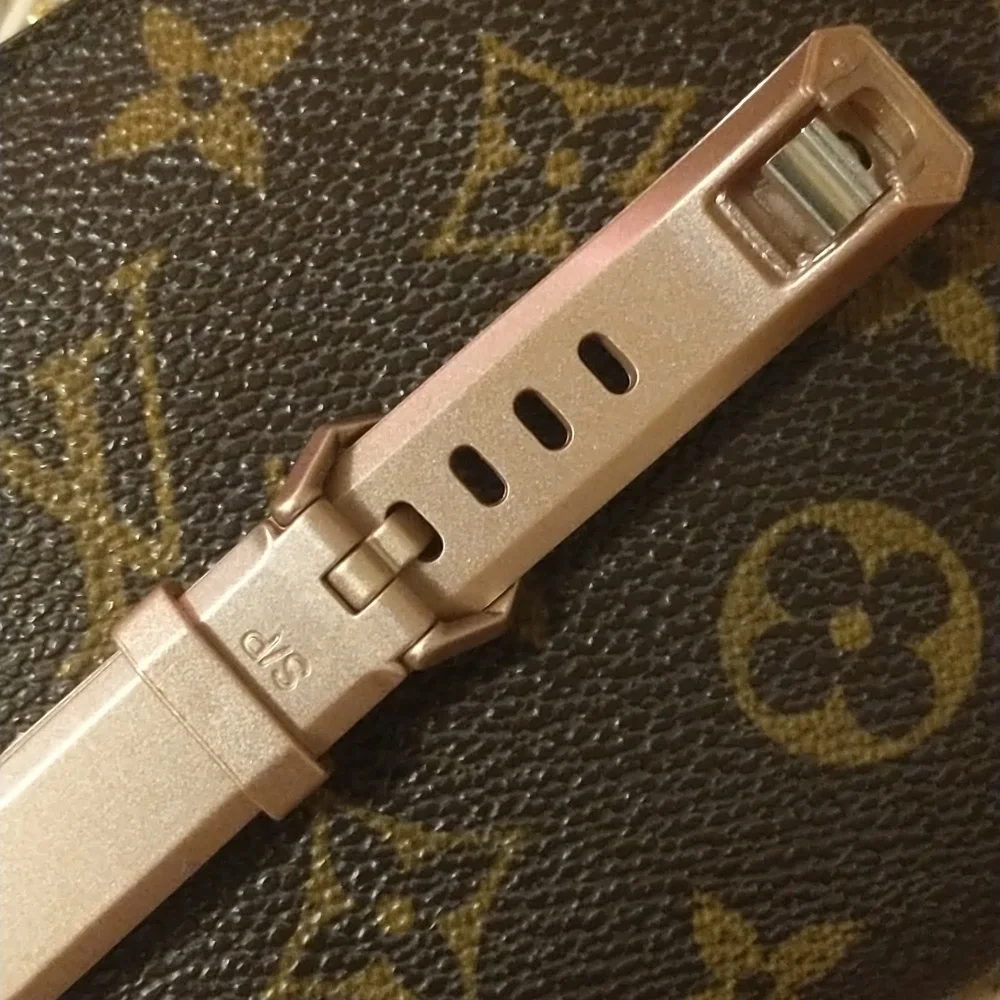 Fitbit Alta HR Interchangeable Silicone Wristband Sport Band Metallic Mauve Pink